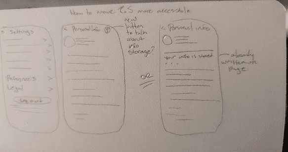 Sketch: preferences and legal tabs
