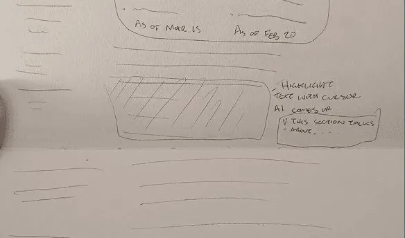 Sketch: highlight text to get an AI summary